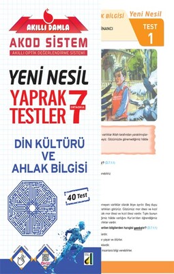 Damla Eğitim - AKILLI DAMLA DİN KÜLTÜRÜ VE AHLAK BİLGİSİ YENİ NESİL YAPRAK TESTLER-7. SINIF