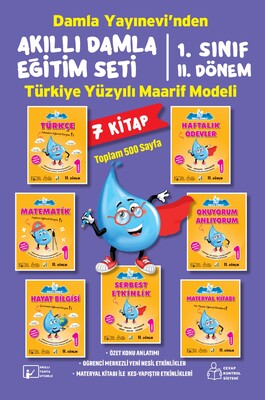 Damla Eğitim - AKILLI DAMLA EĞİTİM SETİ-1. SINIF (2.DÖNEM)