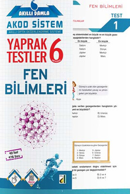 Damla Eğitim - AKILLI DAMLA FEN BİLİMLERİ YAPRAK TESTLER-6. SINIF