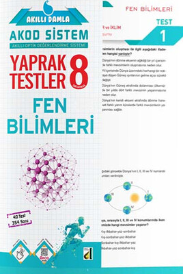 AKILLI DAMLA FEN BİLİMLERİ YAPRAK TESTLER-8. SINIF - Thumbnail