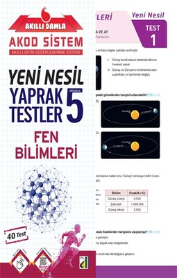 Damla Eğitim - AKILLI DAMLA FEN BİLİMLERİ YENİ NESİL YAPRAK TESTLER-5. SINIF