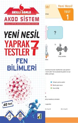 Damla Eğitim - AKILLI DAMLA FEN BİLİMLERİ YENİ NESİL YAPRAK TESTLER-7. SINIF