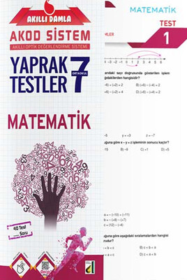 AKILLI DAMLA MATEMATİK YAPRAK TESTLER-7. SINIF - Thumbnail