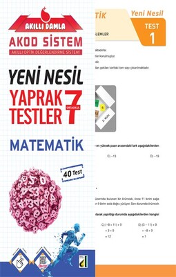 Damla Eğitim - AKILLI DAMLA MATEMATİK YENİ NESİL YAPRAK TESTLER-7. SINIF