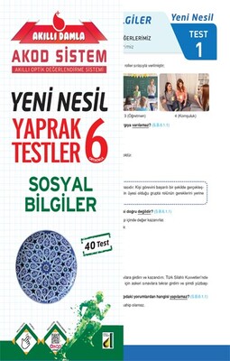 Damla Eğitim - AKILLI DAMLA SOSYAL BİLGİLER YENİ NESİL YAPRAK TESTLER-6. SINIF