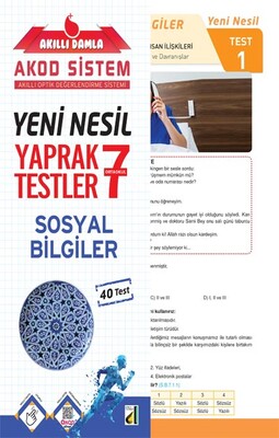 Damla Eğitim - AKILLI DAMLA SOSYAL BİLGİLER YENİ NESİL YAPRAK TESTLER-7. SINIF