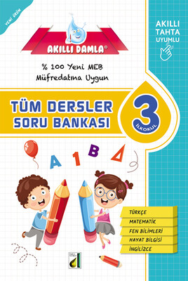 AKILLI DAMLA TÜM DERSLER SORU BANKASI-3. SINIF - Thumbnail
