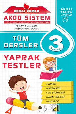 Damla Eğitim - AKILLI DAMLA TÜM DERSLER YAPRAK TESTLER-3. SINIF