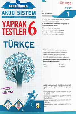 Damla Eğitim - AKILLI DAMLA TÜRKÇE YAPRAK TESTLER-6. SINIF
