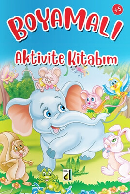 Damla Yayınevi - BOYAMALI AKTİVİTE KİTABIM (MAVİ)