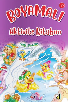 Damla Yayınevi - BOYAMALI AKTİVİTE KİTABIM (MOR)