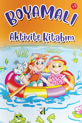 Damla Yayınevi - BOYAMALI AKTİVİTE KİTABIM (SARI)