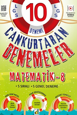 Damla Yayınevi - CANKURTARAN DENEMELER MATEMATİK-8