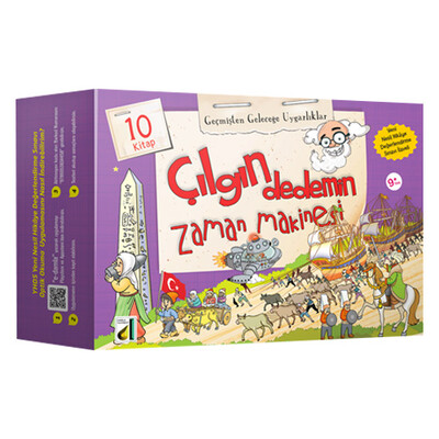 Damla Yayınevi - ÇILGIN DEDEMİN ZAMAN MAKİNESİ-2: GEÇMİŞTEN GELECEĞE UYGARLIKLAR (10 KİTAP)