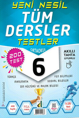 DAMLA YENİ NESİL TÜM DERSLER TESTLER-6. SINIF - Thumbnail