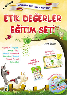 Damla Yayınevi - ETİK DEĞERLER EĞİTİM SETİ-1. SINIF (10 KİTAP)