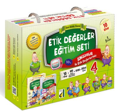 Damla Yayınevi - ETİK DEĞERLER EĞİTİM SETİ-4. SINIF (10 KİTAP)