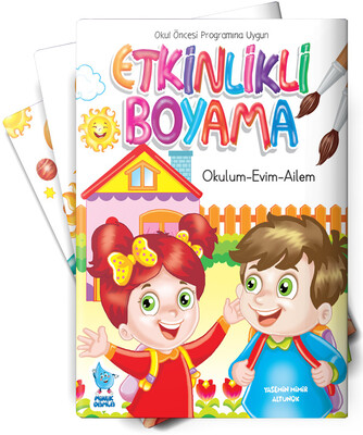 Minik Damla - ETKİNLİKLİ BOYAMA (8 KİTAP)