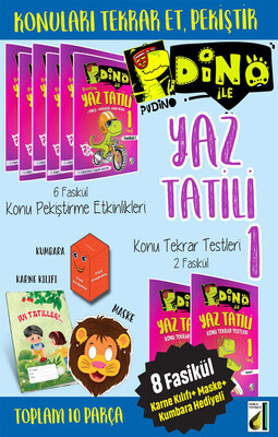 Damla Yayınevi - PUDİNO İLE YAZ TATİLİ-1. SINIF