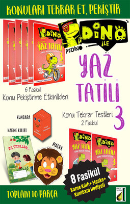 Damla Yayınevi - PUDİNO İLE YAZ TATİLİ-3. SINIF