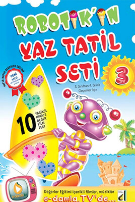 Damla Yayınevi - ROBOTİK'İN YAZ TATİL SETİ-3. SINIF