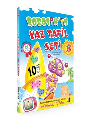 Damla Yayınevi - ROBOTİK'İN YAZ TATİL SETİ-3. SINIF