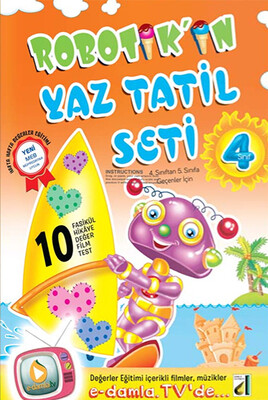 Damla Yayınevi - ROBOTİK'İN YAZ TATİL SETİ-4. SINIF