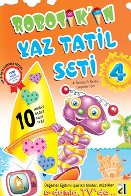 Damla Yayınevi - ROBOTİK'İN YAZ TATİL SETİ-4. SINIF